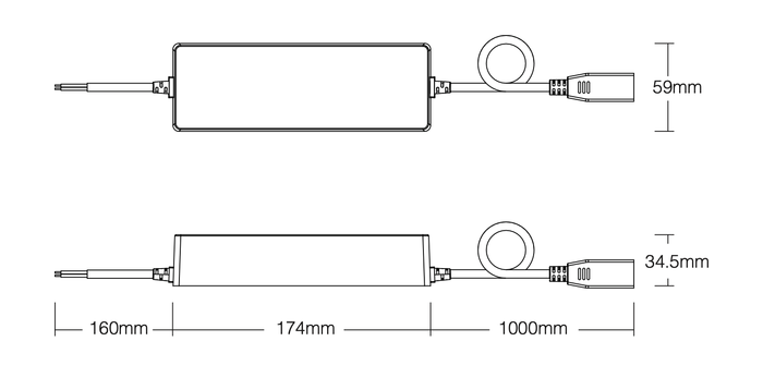 Dimensions HF3-P400V210
