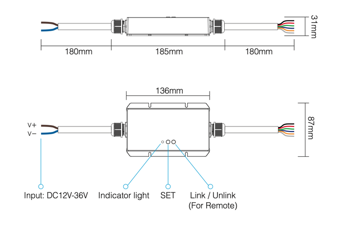 Dimensions LS2-WP