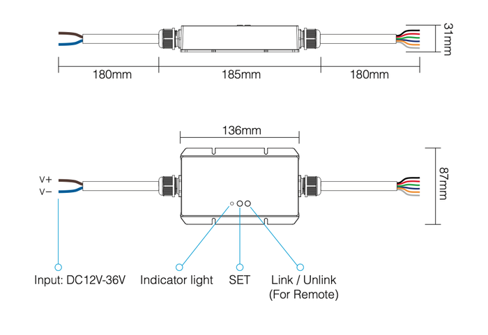 Dimensions WL5-WP