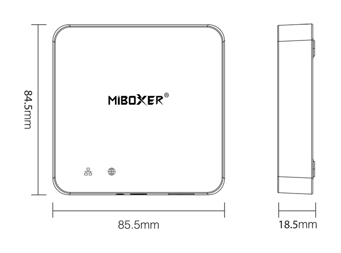 Dimensions ZB-BOX2